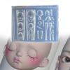 Doll Face Silicone Nail Art Mold Unique Embossed Nail Accessories Mold Jewelry Supplies Practical Nail Embossing Tool
