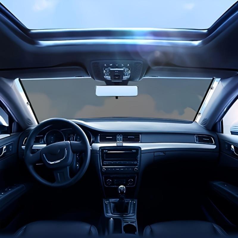 1pc Retractable Car Window Roller Sunshade | Heat Blocking | Sun Protection | Easy Storage | Automotive Visor