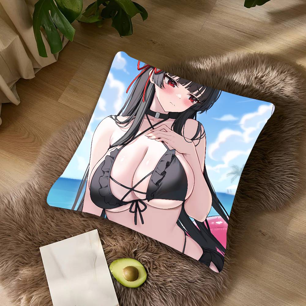 XL Fashion Wuthering Waves Gaming Kawaii HOT Pretty Girl Chisa Pillow CoversSofa Decorative Home Printing Cute Cushion Cover