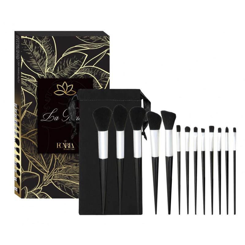 

ECARLA 13-Piece Makeup Brush Set - Набір з 13 кистей для макіяжу чорного кольору