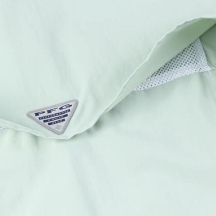Columbia Bahama Logo Embroidered Solid Color Long Sleeve Shirt Men Shirts Light-Blue FJ7048-337