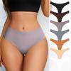 Ice Silk Seamless Sexy Panties Plus Size Triangle Women's Thong Panties