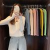 Women's Slim Fit Rib-Knit V-Neck Cardigan – Autumn Long-Sleeve Outerwear