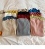 Women's 2022 Solid Color Semi-High Neck Long Sleeve Knitted Sweater