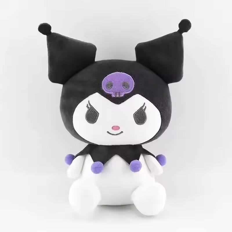 25cm Sanrio  Kuromi Mymelody Cinnamorol Kawaii Anime Plush Toys Soft Stuffed Doll Plushie Pillow Xmas Gift Decor