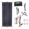 12V To 220V 30W Solar Charging Panel 220W Solar Inverter Battery Charger Kit for Camping Hiking