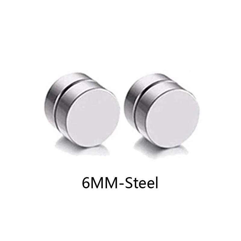 10 Pairs Magnetic Stainless Steel Cross Stud Earrings (No Piercing Required)
