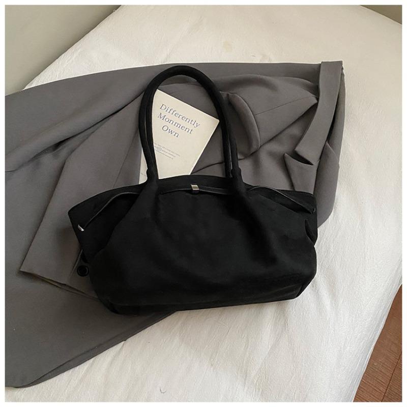 Large Capacity Tote Bag Women's Autumn New Commuter Lazy Wind Matte Vegetable Basket Bag Shoulder Armpit Bag