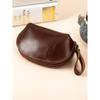Cute Mini Leather Small Coin Purse  High-end Sense  First Layer Cowhide Coin Storage Bag  Pendant  Key Card Case