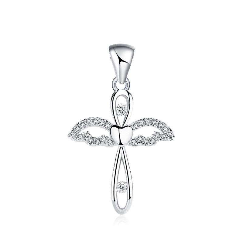 

Ожерелье-крест для женщин, персонализированный модный кулон, цепочка на ключицу, цепочка на шею