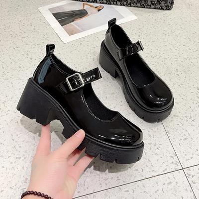Schuhe Plateauschuhe Heels Damen Japanischer Stil Vintage Pumps für Damen College Studentinnen Damenschuhe