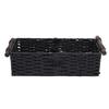 Toilet Paper Storage Basket Handwoven Paper Rope Decorative Storage Bin 35x15x10cm for Bathroom Livingroom Shelves Countertop