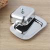 Multipurpose Stainless Steel Cheese And Butter Storage Container Square Design Kitchenwares For Freshness Snacks Baking