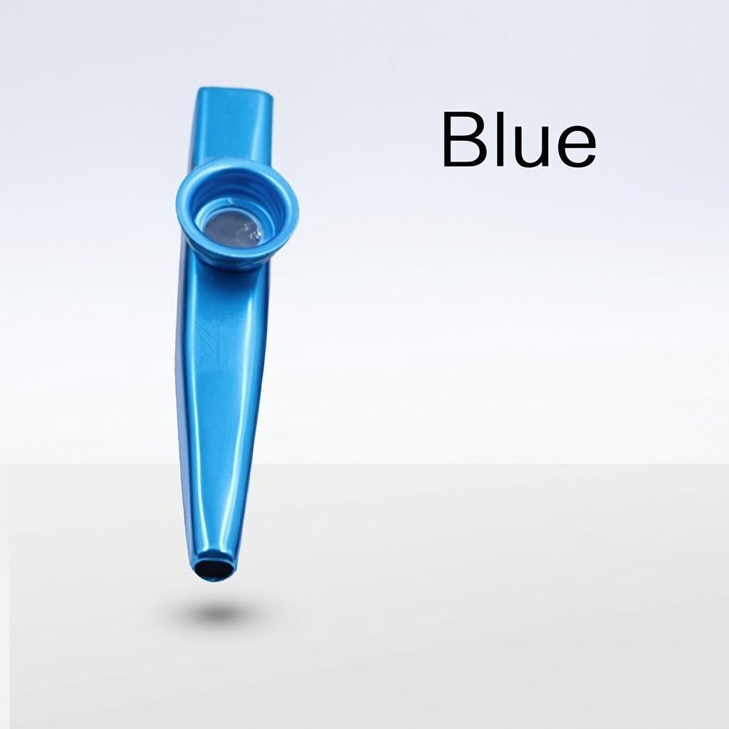 

Professional Kazoo for Beginners Easy to Learn Musical Instrument for Guitar Ukulele Music Playing Brass Kazoo синий