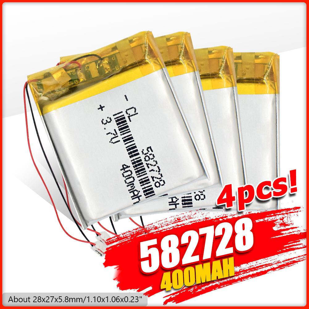 Buy 3.7V 400mAh Li-polymer Battery 582728 Cell For MP3 MP4 PSP BT Selfie  Stick at affordable prices — free shipping, real reviews with photos — Joom
