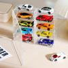 DIFEIUKI 1:64 Tomica Miniature Car Case, 8-Segment, Set of 3, Acrylic Collection Case, Dustproof, Scratch-Resistant, Stain-Resistant, Stackable,