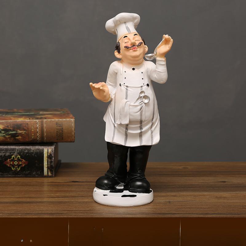 Chef Model Decoration Home Living Room Cake Shop Cafe Table Decoration