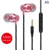 Universal 3.5Mm Wired Headphones In-Ear Stereo Earphones Headset With Microphone
