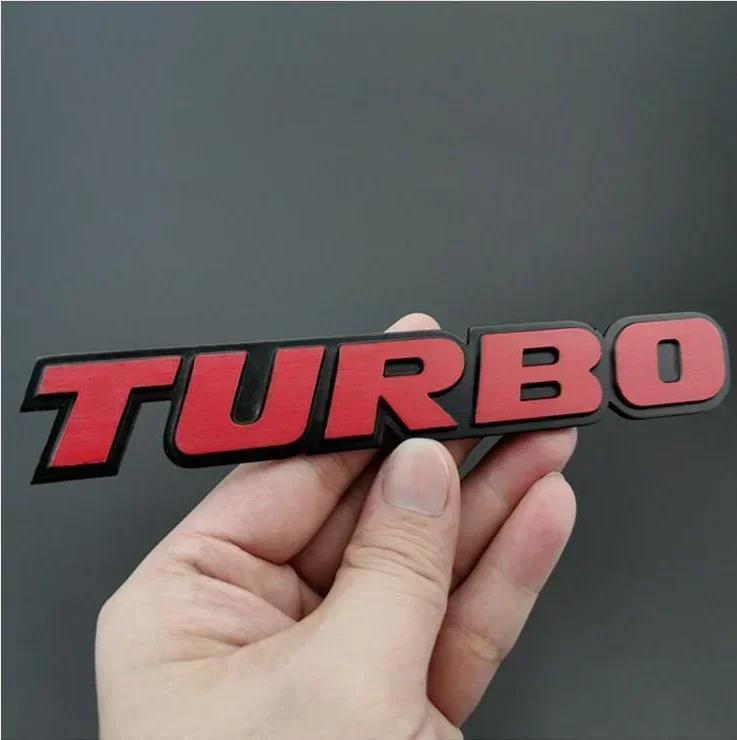 

3D TURBO Body Rear Trunk Tailgate Emblem Sticker Badge Car Styling For Ford Focus 2 3 ST RS Fiesta Mondeo Tuga Ecosport Fusion красный