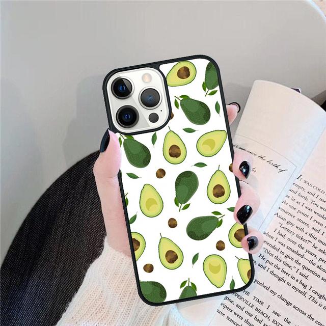 Newest Delicious Avocado Pattern Phone Case Cover for iPhone 17 Air 16 15 14 13 11 12 Pro Max Plus Shell Coque