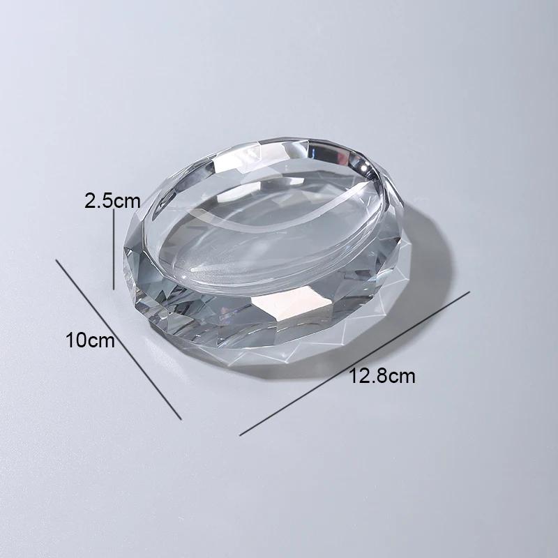 

Хрустальные мыльницы Однотонный дозатор Аксессуары для ванной Домашние полки Контейнеры для хранения Бытовые предметы