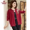 Yuzhaolin Women's Mid-Aged Cardigan Sweater