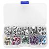 420pcs Plastic Box Included Wiggle Eyes Multi Purpose DIY Wiggle Eyes Wiggle Googly Eyes  DIY