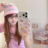 Cute Pink Cat Phone Case for iPhone 16/15p/14/17 Pro Max with Round Edges