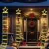 Christmas Star Stair Outdoor Lights: Medium Lantern Decoration for Holiday Gifts