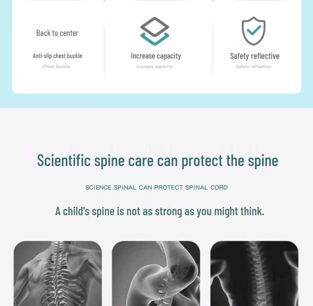 Astronaut Children's Ultralight Spine Protection School Backpack for Boys, Grades 1-6