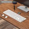 Silent Wireless/Wired Keyboard & Mouse Set for Girls - Ideal for Laptops, Office & Home Use.