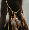 Indian Headdress Hairband With Feathers A6