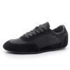Customized Leather 25 Summer New Home Moral Training Shoes Comfortable Casual Shoes Lace-up Color Matching Forrest Gump Shoes Women's Sports Board Sh