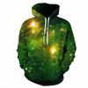 Unisex Hoodies & Sweatshirts 3D Beautiful Starry Sky Pattern Fashionable Adult Long Sleeve Hoodie