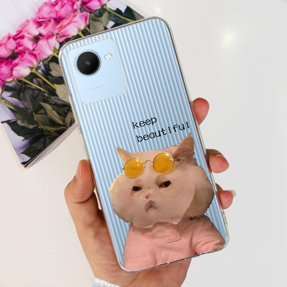 Für Realme C30 Hülle Realme C30s RMX3690 Stilvolle Candy-Lackierte Abdeckung Weiche Dünne Handyhülle Für Realme C30s C 30 s RealmeC30 Bumper