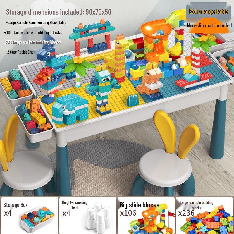 2026 New Model: Children's Educational Building Block Table, Multifunctional Puzzle Game for Ages 3-6