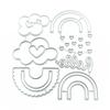 Loves Heart Rainbows Metal Cutting Dies for DIY Scrapbook Cutting Die Paper Cards Embossed Decorative Art Crafts