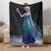 1pc. Cartoon Elsa Blanket, Seasonal Universal, Home Decoration, Throw Blankets, Soft Flannel Throw Blanket, Versatile & Cozy for Bedroom, Ca