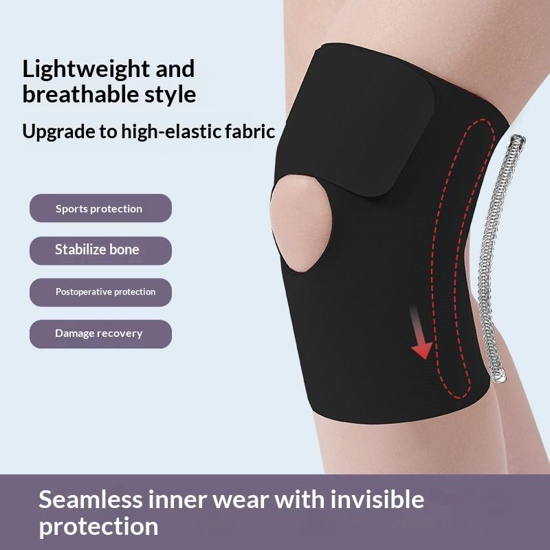 1Pcs Knee Brace With Side Stabilizer, Compression Knee Sleeve For Men Women, Knee Support Brace For Knee-Pain Relief