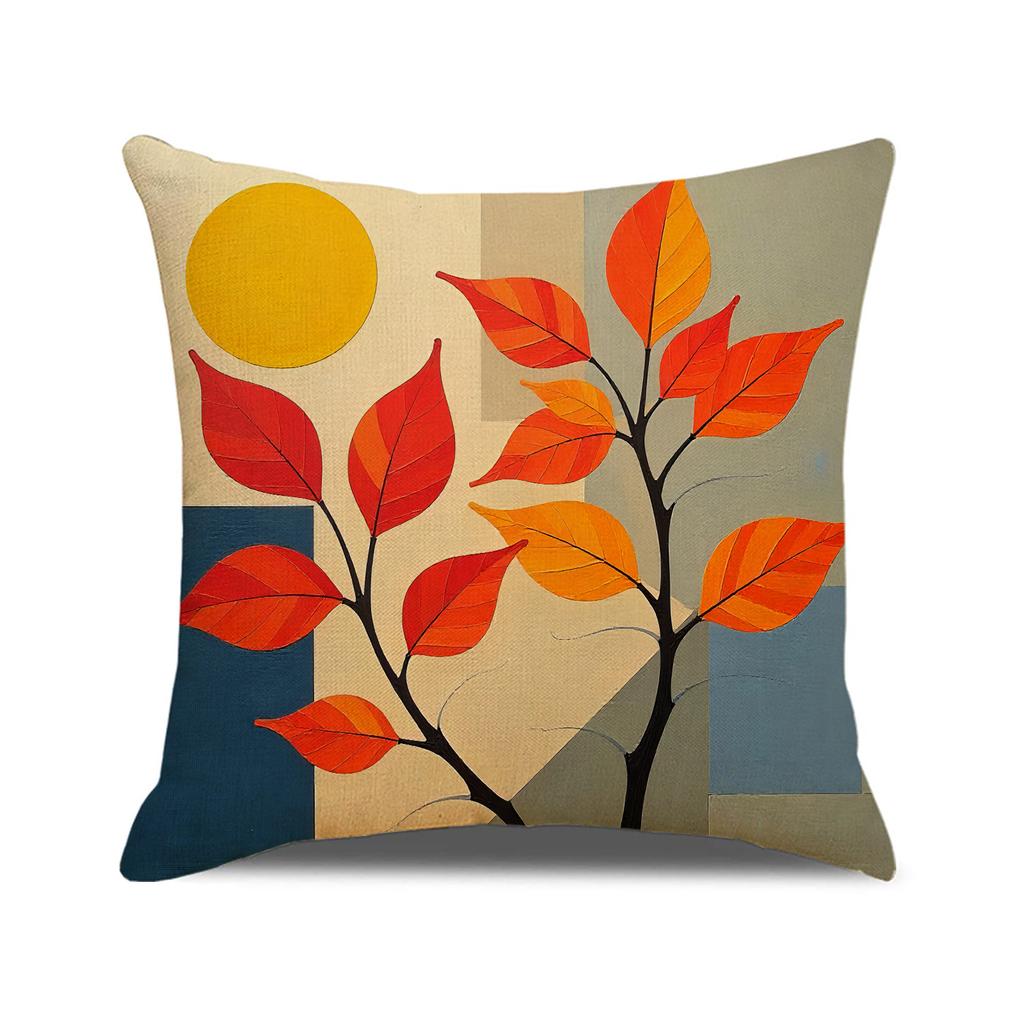 Autumn Sunset Print Pillow Case Simple Versatile Set Combination Cushion Cover Home Decoration Sofa Pillow