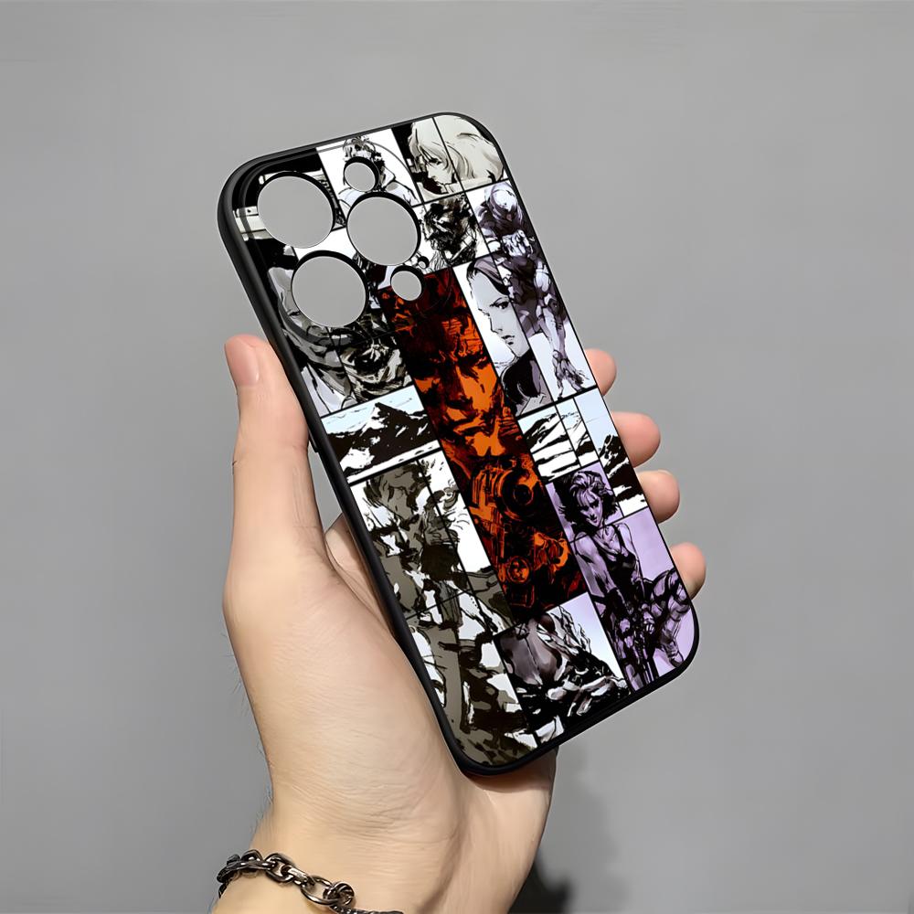 M-Metal G-Gear Solid Phone Case For IPhone 17 Pro Max 16 15 14 Pro Max 13 11 X Xs Xr 8 7Plus Silicone Cover