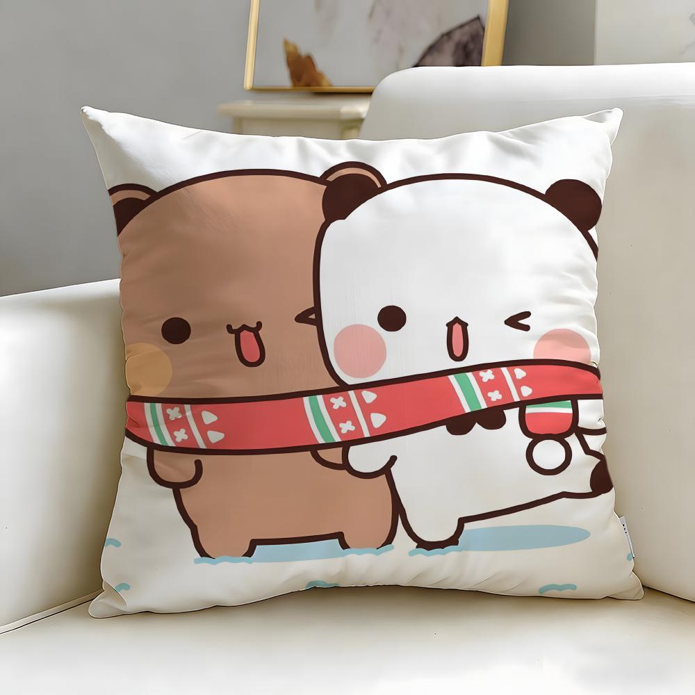 popular cartoon yier bubu Cushion Cover Soft  EasyWash Pillow Case  Versatile for Couch Bed Travel and Office