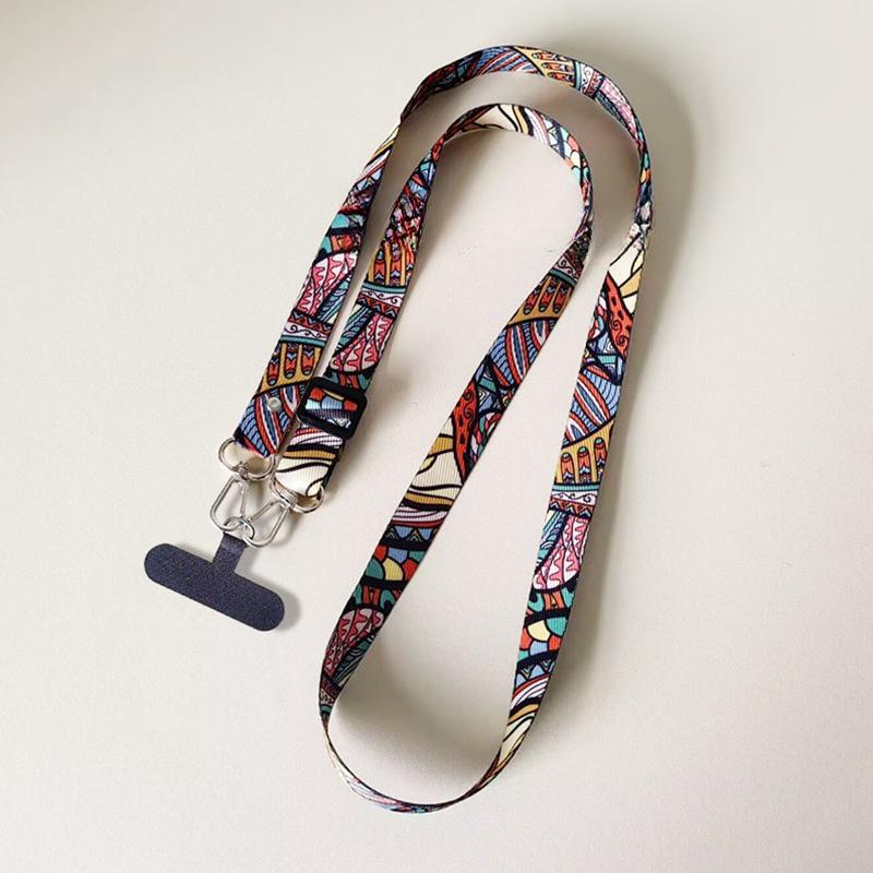 

Универсальный регулируемый шнурок для мобильного телефона через плечо, шейный ремешок, подвесной шнур, веревка против потери с прокладкой для всех чехлов для телефонов, ключей