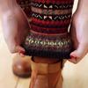 Loose Socks Knitting Warm Acrylic Fiber Stretch Bohemia Style Socks for Daily Life