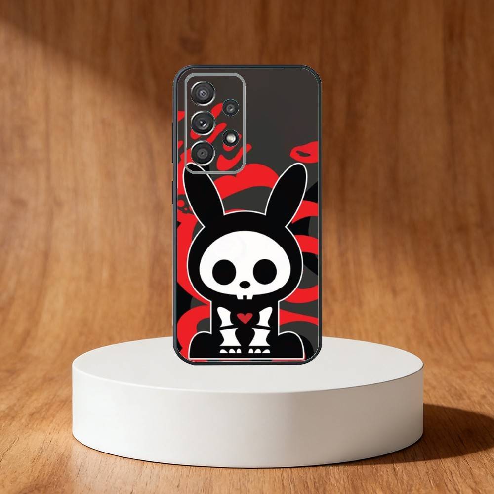 

Cute Skelanimals Dog dark Phone Case For Samsung S25,S24,S21,S22,S23,S30,Ultra,S20,Plus,Fe,Note,10,9,5G Black Cover Samsung S24fe