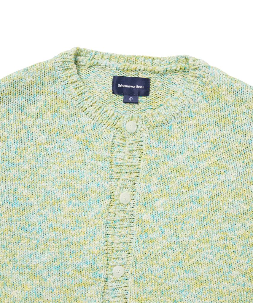 Thisisneverthat Rainbow Knit Cardigan Blue