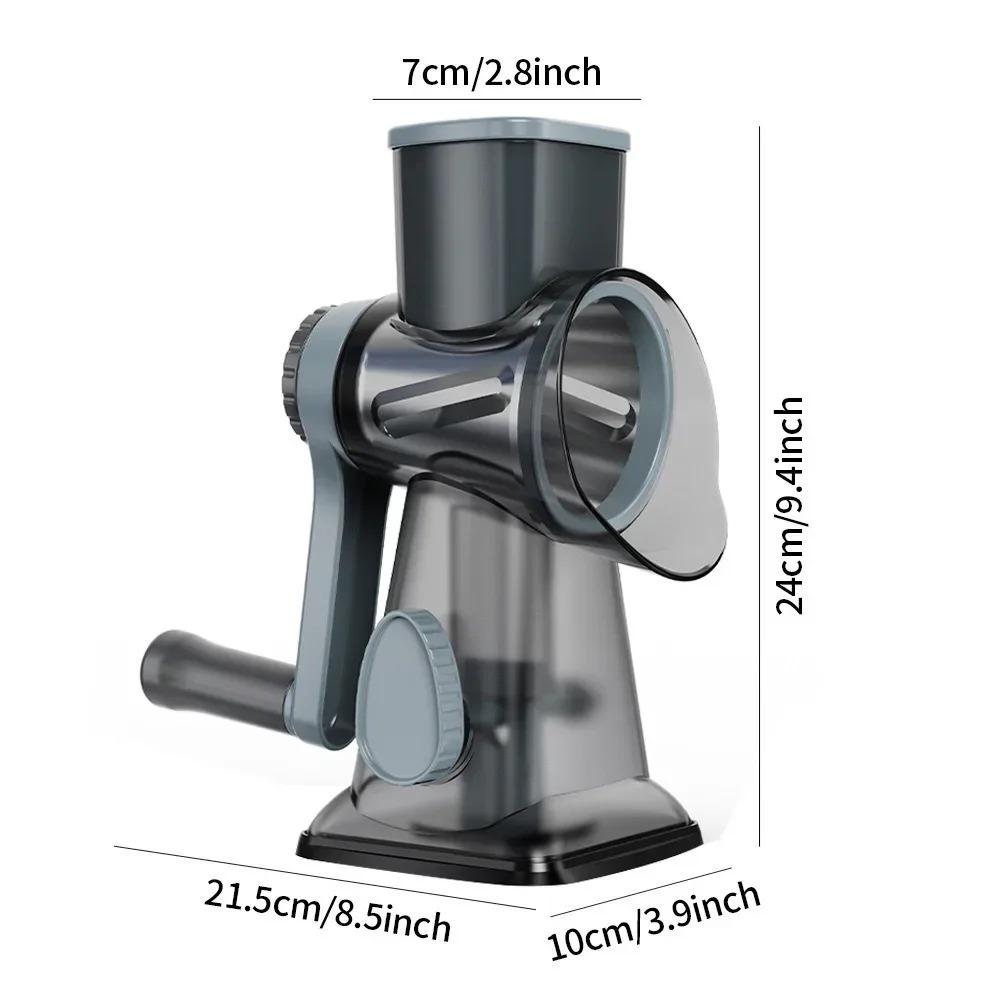 Feliator Multifuncțional de Legume Tambur Acționat Manual Feliator de Brânză Răzătoare Multifuncțională cu Role pentru Alimente de Bucătărie Gadgeturi de Bucătărie