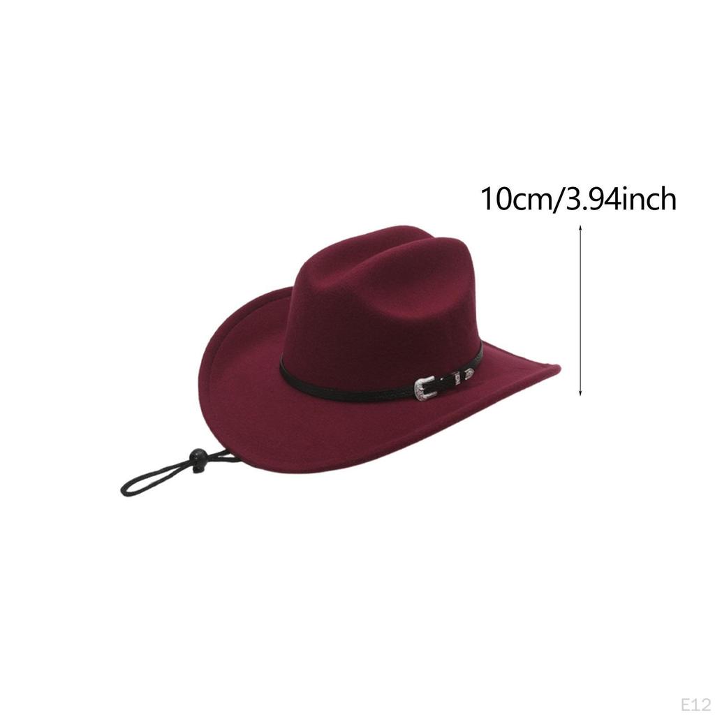 Classic And Trendy Western Cowboy Hat with Adjustable Cord for Shows Carnivals