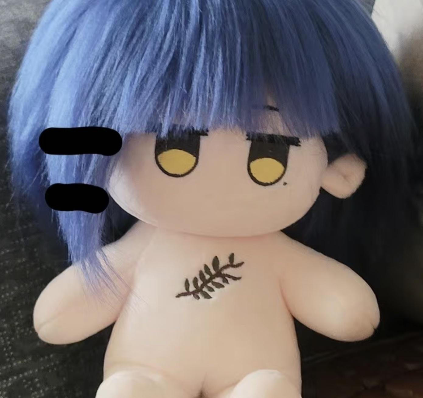 Knuffel 20cm Anime Bocchi The Rock! Yamada Ryo Katoenen Poppen Speelgoed Cos Kinderen Volwassenen Pluche Aankleed Speelgoed Kinderen Cadeaus With skeleton