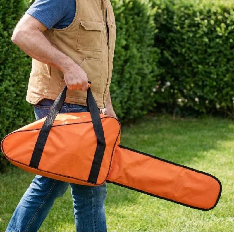 18/20 Zoll Robuste Kettensägen-Tragetasche Schutz mit Reißverschluss Staubdicht Oxford-Gewebe Kettensägen-Transportkoffer Handtasche